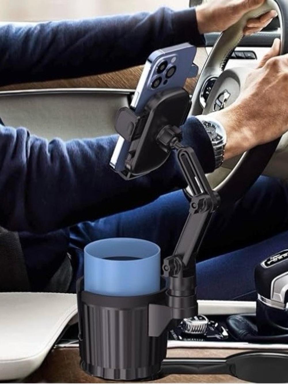 ROHS Adjustable Car Cup Holder Phone Mount NWT